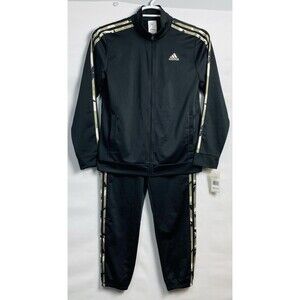 Adidas Big Boy 2 Piece Set Track Jacket/pants With Camouflage Stripes Sz XL NWT